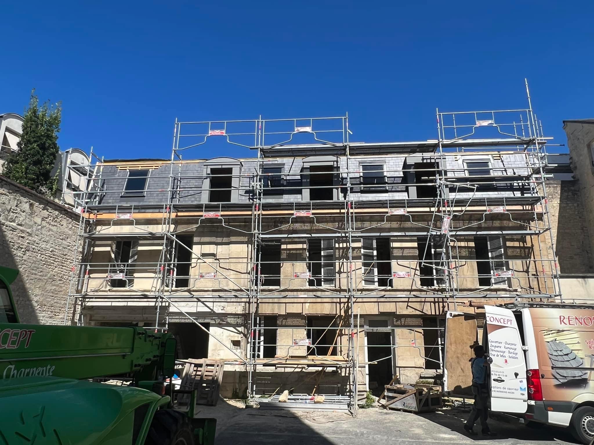 Caen : comble à la mansarde