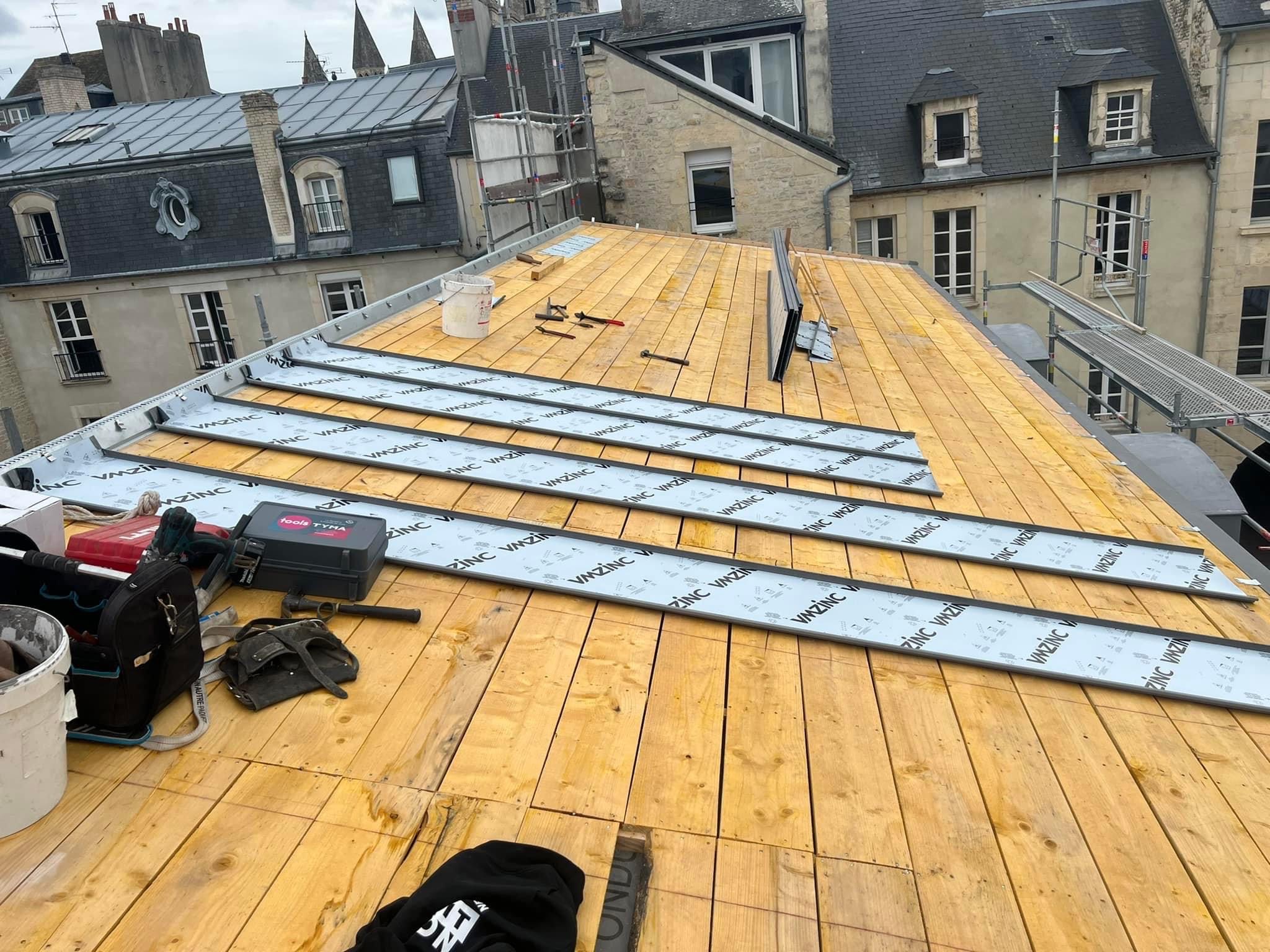 Caen : comble à la mansarde